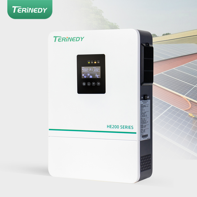 Economical Design 3.6kw 5.5kw 6.2kw Wide PV Input BMS Hybrid Solar Grid Tie Inverter Support WIFI