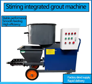 多機能自動ロボットスタッコ噴霧器新しい壁モルタルセメント石膏機械コアエンジン部品付き - Product Image 5