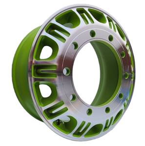 正德高品质定制22.5x9.00英寸光亮镀铝轮圈全新，适用于解放卡车改装/升级 - Product Image 1