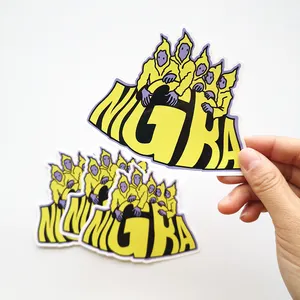 Fabrication d'étiquette adhésive Logo Design UV Proof Die Cut Sticker Printing Waterproof PVC Vinyl Custom Stickers