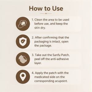 Parche Herbal de Artemisia Sanfu para Acupuntura, Certificado CE, para Alivio de la Resfriada, Cuidado Respiratorio, Eliminación de la Humedad y Alivio de la <span class=keywords><strong>Tos</strong></span> Estacional - Product Image 4