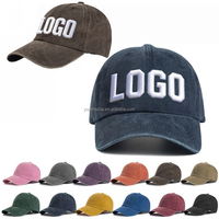 Gorra Trucker con Logotipo Personalizado, Gorras de Béisbol Ajustables con Efecto Desgastado, Gorras de Mezclilla Lisas al por Mayor, Casquettes Deportivos Vintage