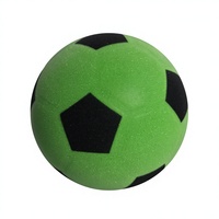 Ballon de football silencieux en mousse souple rainurée pour enfants et jeunes, idéal pour l'intérieur, avec grip amélioré, fabrication OEM