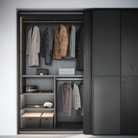 Armario de Dormitorio con Puerta Corredera Personalizado BALOM, Muebles de Dormitorio Modernos de Alta Gama Integrados, Armario con Puerta Corredera