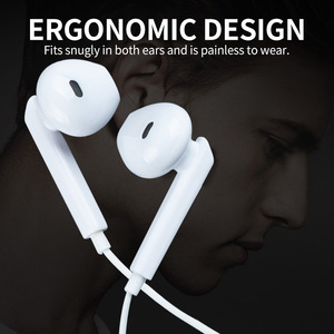 Écouteurs filaires de qualité 3.5 pour jeux et musique, <span class=keywords><strong>avec</strong></span> micro en plastique recyclé, écouteurs pour téléphone portable - Product Image 5