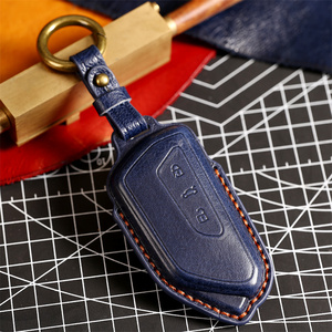 Housse de clé de voiture pour VW Volkswagen Golf 8 MK8 ID.3 ID.4 <span class=keywords><strong>Cupra</strong></span> Skoda Octavia A8 SEAT Leon MK4 2020 <span class=keywords><strong>2021</strong></span> Formentor <span class=keywords><strong>Tarraco</strong></span> - Product Image 1