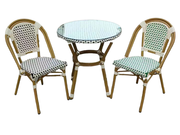 3 Stck Aluminium Bambus Franzsisch Bistro Set Rattan Gartenmbel zum  Verkauf Garten Outdoor Sthle und Tische| Alibaba.com