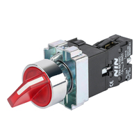 Interrupteur à bascule électronique auto-réinitialisable NIN 22 mm, bouton-poussoir momentané vert, 1NO 1NC 10A IP65 380V, alliage de zinc ignifuge