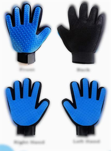 Gants en silicone pour l'élimination des poils d'animaux, doux et efficaces pour le démêlage des chiens et des chats, gants de toilettage et de nettoyage pour animaux, brosses de bain pour animaux avec massage - Product Image 6