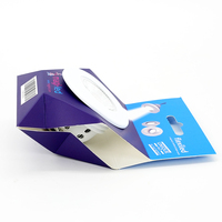 Boîte d'emballage imprimée mate ondulée en papier kraft
