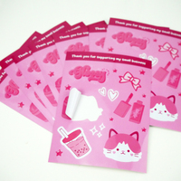 Hoja de pegatinas autoadhesivas de impresión impermeable, pegatinas de dibujos animados personalizadas, pegatinas de corte de beso de vinilo impresas personalizadas