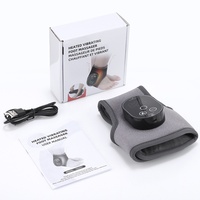 Ceinture de massage chauffante sans fil pour pied, cheville et mollet, avec contrôle de la minuterie, batterie rechargeable, taille unique, légère (270g), pour soulager la douleur