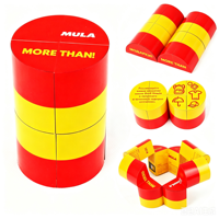 Cubes de puzzle 3D pliables en plastique personnalisés, longueur des côtés 6 cm, cube magique magnétique pliable et modulable