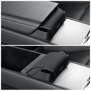 Caja de Almacenamiento de Silicona para Consola Central para <span class=keywords><strong>Tesla</strong></span> Model 3 Y, para Gafas - Huanxin 25, Accesorio para Automóvil <span class=keywords><strong>Tesla</strong></span> - Product Image 4