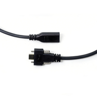 USB 2.0 Typ-C Buchse auf Typ-C Stecker Verlängerungskabel mit Schraubverschluss