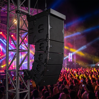 Enceintes Line Array Passives en Bois Double 10 Pouces LS3(4+2) Série LA, Aimant Ferrite 700W Mono Audio XLR/Speakon, Garantie 3 Ans