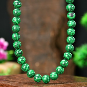 Zooying 10mm Natural <strong>Stone</strong> Beaded <strong>Necklace</strong> for Women with High-end Feel Summer Natural <strong>Stone</strong> Collarbone Chain for Women - Product Image 6