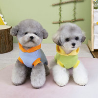 Sweat-shirt à capuche pour animaux de compagnie à motif de dessin animé pour petits chiens, design sportif, vêtements chauds pour chiens, manteau à capuche doux, vêtements pour chiots