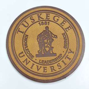 Xp-cao cấp nhãn hiệu riêng da chó cổ áo tùy chỉnh nổi da logo thẻ với Monogram cho món quà sang trọng xây dựng thương hiệu - Product Image 1