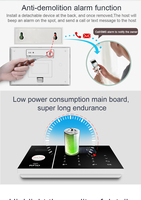 Kit de Sistema de Alarma para el Hogar Inteligente Tuya Alexa Smart Life, 4G/GSM, WiFi, Sensor de Movimiento PIR, Material ABS, Control Remoto por Aplicación, Función SOS, 10 m, Fácil Instalación