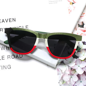 Novedades de 2025, gafas de sol con logotipo personalizado, gafas de sol de madera a granel recicladas ecológicas, gafas de sol de madera para monopatín para hombre - Product Image 3