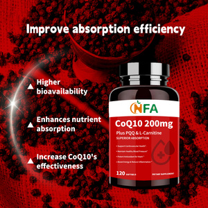 แคปซูล Coq10เจลแบบนิ่มสำหรับผู้ชายและผู้หญิง Omega3s วิตามินอีธรรมชาติรองรับกระดูกกล้ามเนื้อแบบออร์แกนิกจากธรรมชาติ - Product Image 4