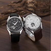 Montre de sport et d'affaires personnalisée en acier inoxydable avec quartz, résistante à l'eau, pour hommes, avec cadran en verre de 41 mm, bracelet de 20 mm et cadran à aiguilles