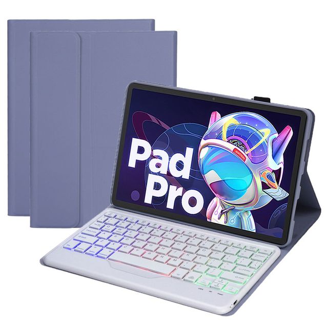 11.2inch for Lenovo Xiaoxin Pad Pro 2022 with Backlit Leather Tablet Covers Cases with Bt Wireless Keyboard