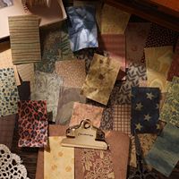 60 feuilles par paquet de papier artisanal, série Senyu Weaving Dreams, carnet de journal DIY, livre d'artisanat : bloc-notes autocollant non adhésif à feuilles détachables