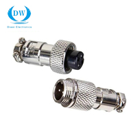 Conectores circulares GX macho hembra montaje brida montaje en Panel enchufe GX12 GX16 GX20 GX30 conector Gx