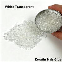 Colle à la kératine italienne pour extensions capillaires, granulés de colle thermofusible PA, colle à la kératine italienne pour extensions capillaires, noir 1Kg