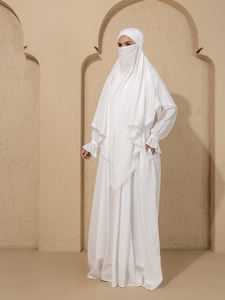 Vêtements haut de gamme pour femmes, best-seller, Abaya brodée, Hijab, robe musulmane, kimono, Eid, manches longues, ample, Abaya arabe, Dubai, ensemble Abaya - Product Image 6