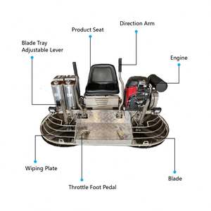 Máquina Allanadora de Concreto a Gasolina para Obras de Construcción, Máquina de Acabado de Superficies de Carreteras, Bajo Costo de Mantenimiento, Alta Eficiencia - Product Image 3