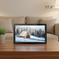 Tablet Layar Sentuh Android 17,3 Inci, Tablet PC Industri yang Dapat Dipasang di Dinding Untuk Tampilan Iklan dan Penyambungan Informasi