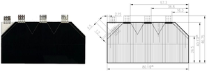 خلية شمسية عالية الكفاءة من <span class=keywords><strong>Gallium</strong></span> IBC ثلاثية الوصلات للخلايا الشمسية لتطبيقات المركبات الفضائية والأقمار الصناعية التجارية - Product Image 3