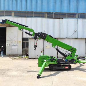 Grúas sobre orugas chinas 3T 5T 8T, mini grúas telescópicas hidráulicas baratas con cabrestante de elevación y potencia diésel AC/DC - Product Image 6