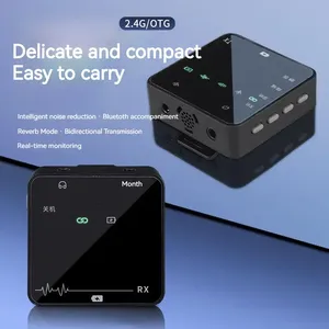 Bán Buôn Tssd K63 Xách Tay Studio Mini <span class=keywords><strong>Micro</strong></span> Cravate Professionnel Sans Fil Podcast 2.4G <span class=keywords><strong>Bluetooth</strong></span> Không Dây Lavalier Microphone - Product Image 5