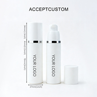 Vente en gros de flacons cylindriques sous vide en PP de 15 ml, 30 ml, 50 ml, flacons à pompe pour lotion, sérum, crème pour les yeux, fond de teint, correcteur, emballage cosmétique