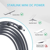 Câble d'alimentation étanche Starlink Mini DC-DC 5A à charge rapide 3m en cuivre pur 100W pour remplacement d'accessoires Starlink Mini