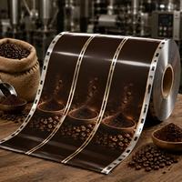 Film en rouleau pour emballage de café imprimé en héliogravure de qualité alimentaire, haute barrière, résistant à l'humidité, pour ligne de production de café