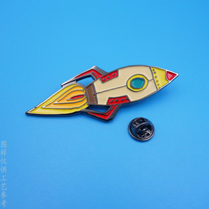 Badges Métalliques de Dessin Animé en Alliage de Zinc Émaillé, Forme Irrégulière, Sans Nickel, avec Boucle Papillon – Cadeau d'Affaires, Usage Promotionnel - Product Image 2