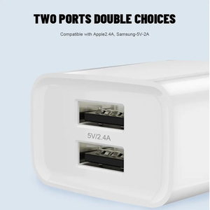 <span class=keywords><strong>Xiomi</strong></span> <span class=keywords><strong>Note</strong></span> <span class=keywords><strong>11</strong></span> <span class=keywords><strong>Pro</strong></span> Certificación CE Cargador de pared Cargador de enchufe de pared Usb doble de 2 puertos 5V 2A 10W Teléfono móvil Blanco DC 5V2A OEM YDS - Product Image 4
