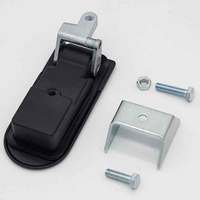 Loquet à compression à levier réglable en alliage de zinc, à commande manuelle, pour centres de données/enclos intérieurs, finition poudre noire