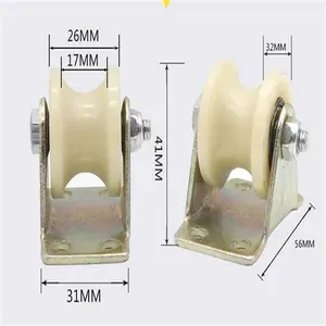 19*26*50 مللي متر عجلة البَوابةٌ المُنْزَلقِة الأسطوانة عجلة البَوابةٌ المُنْزَلقِة حامل عجلات مع الداخلية مهد u شكل الداخلية تصاعد قوس الدعم