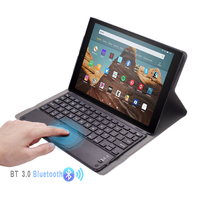 Tablet klavye ve kalem 10 inç tablet kılıfı klavye ile Amazon yangın HD 10 için