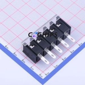 KF28H-7.62-5P Barrier Terminal Block Through hole Component (THT),P=7.62mm Connector With Cover Plate 7.62mm 1x5P Straight Pin - Product Image 2