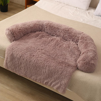 Coussin de couchage pour animaux de compagnie en peluche douce longue PV, amovible et lavable, OEM ODM
