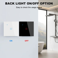 Module Wi-Fi intelligent pour chauffe-eau, interrupteur 40A avec panneau tactile en verre, contrôle Wi-Fi, compatible Alexa et Google Home
