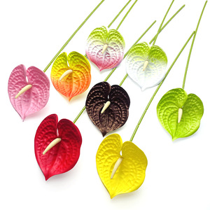 Flor de Anturio de Seda de 61 cm, Tacto Real, Decoración para Bodas y Hogar - Product Image 1
