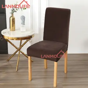 Fundas para sillas de comedor súper flexibles y gruesas con estilo de calidad superior, 45-60cm, altura del respaldo del asiento, poliéster, Spandex, fiestas de bodas